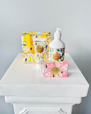 Florist Choice Organic Soap, Cream And Body Wash Gift Set