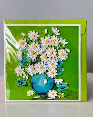 Handmade Quilling Card - Elegant Flowers