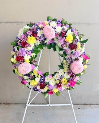  Colourful Flower Wreath