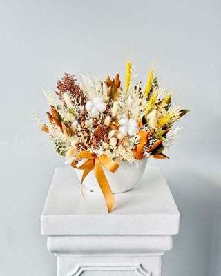 Golden Harvest Preserved And Dry Flower Boat 