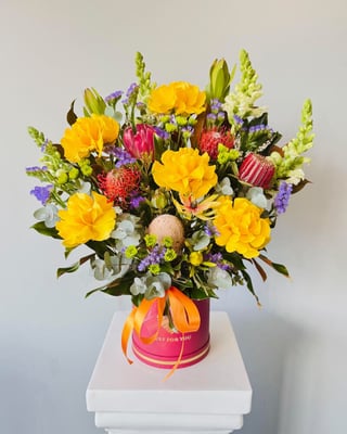 Wild Lady Flower Hat Box