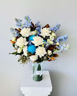 Blue And White Flower Vase