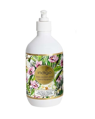 Organic Olive Oil Hand and Body Wash in Tropical Frangipani