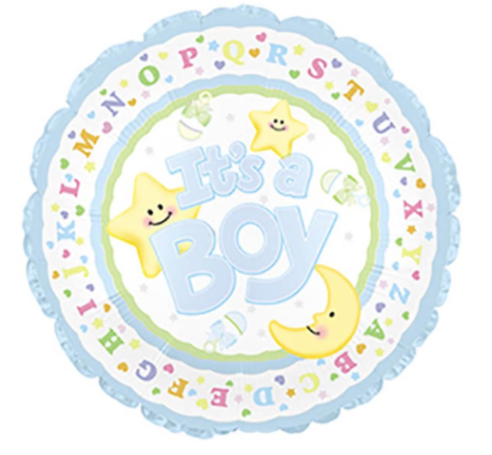 Helium Foil Balloon - It`s A Boy