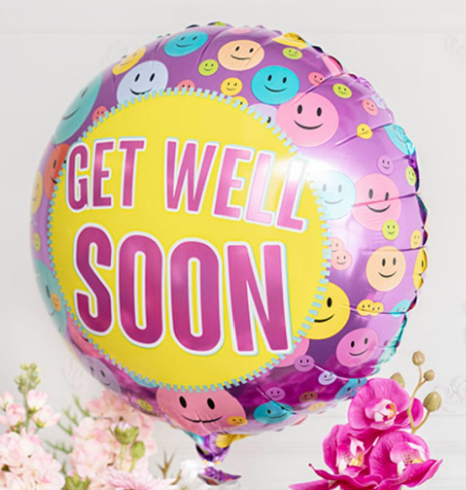 Helium Foil Balloon - Get well