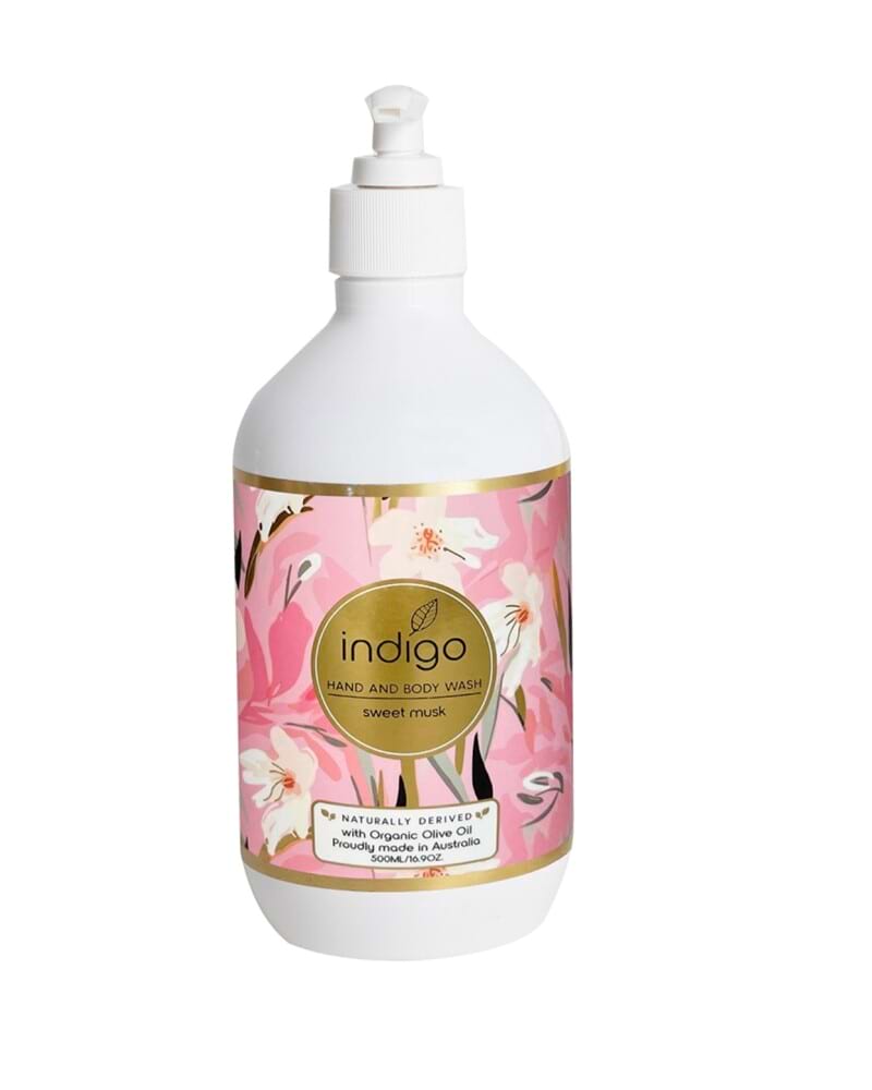 Organic Olive Oil Hand and Body Wash in Pink Floral