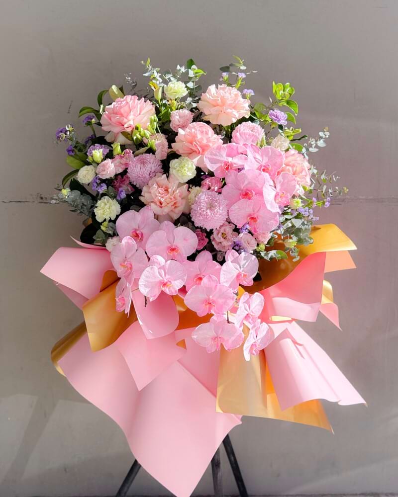Grand Opening Luxury Pastel Flower Stand 
