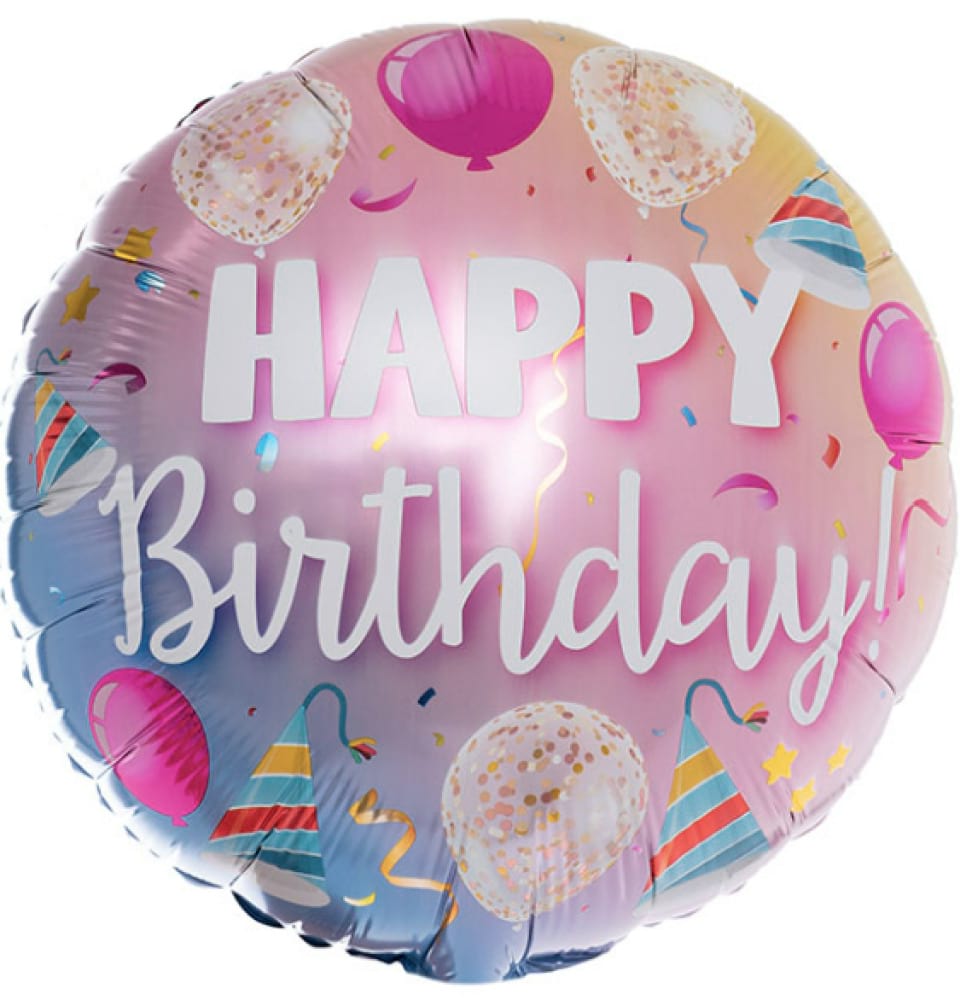 Helium Foil Balloon- Happy Birthday