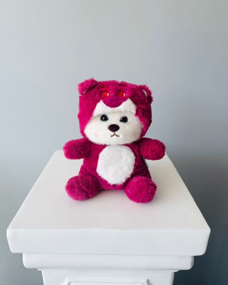 Burgundy Teddy 27cm
