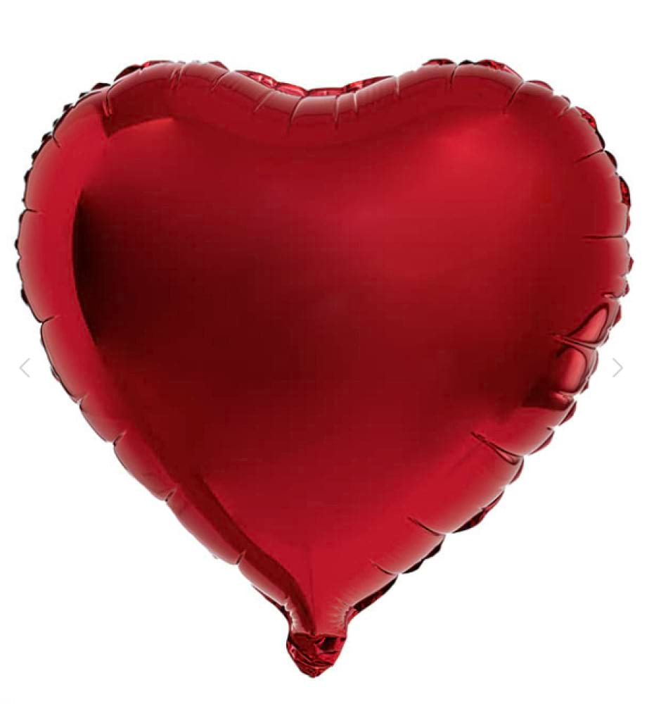 Helium Foil Balloon - Red Heart