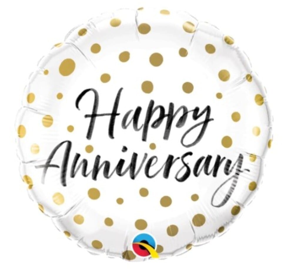 Helium Foil Balloon - Happy Anniversary