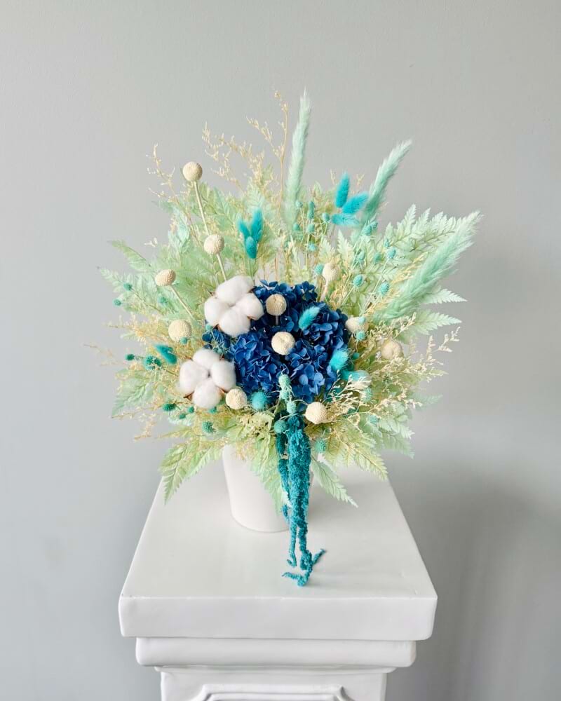 Blue Fairy Preserved Flower Pot