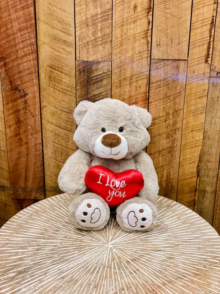 Latte Bear With Heart 25cm