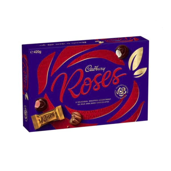 Floral Arrangement Cadbury Roses Chocolate 420g Sydney Flower Delivery